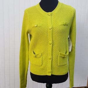 cabi Loren sweater in glow stick sz medium NWT